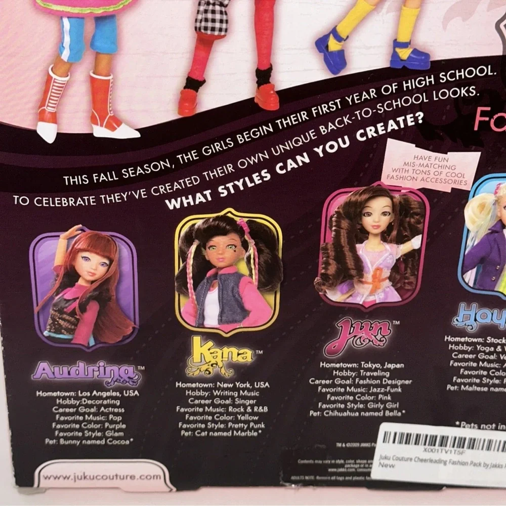Juku Couture Clothing for Girls Dolls  Cheerleading‎ Toys Fun Fashion